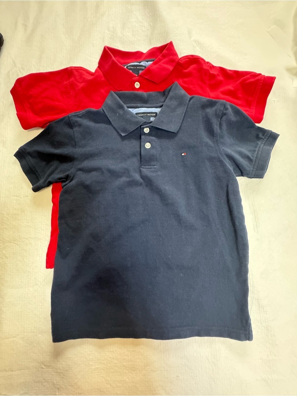 4/25 Tommy Hilfiger Kids Polo Shirts - Navy & Red